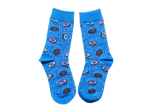 Blue donut socks for kids