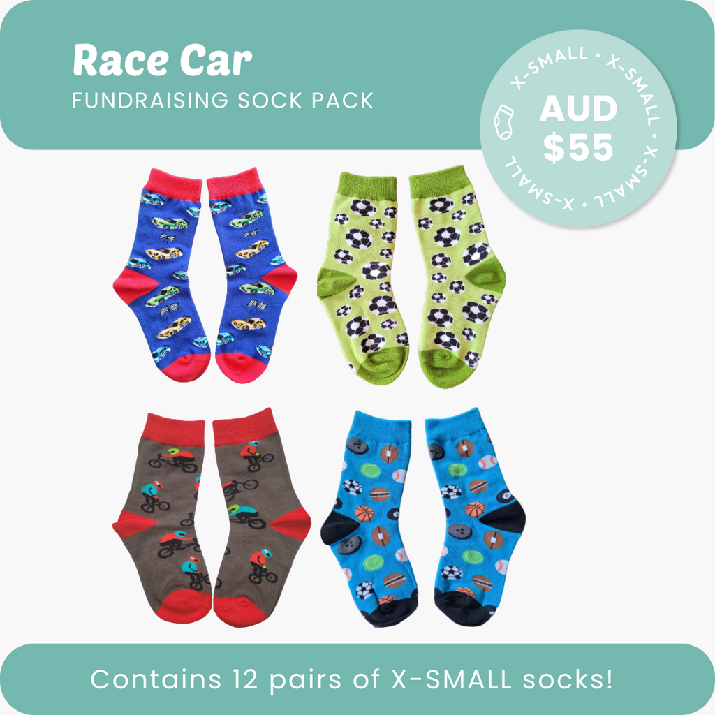 Race Car Fundraising Sock Pack