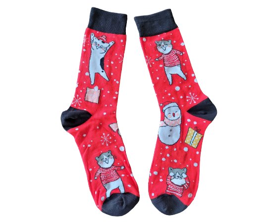 Christmas Cat Socks
