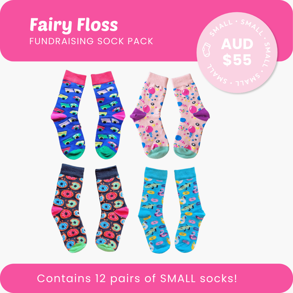 Fairy Floss Fundraising Sock Pack