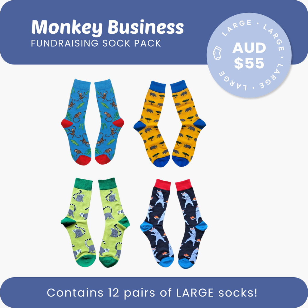 Monkey Business Fundraising Sock Pack