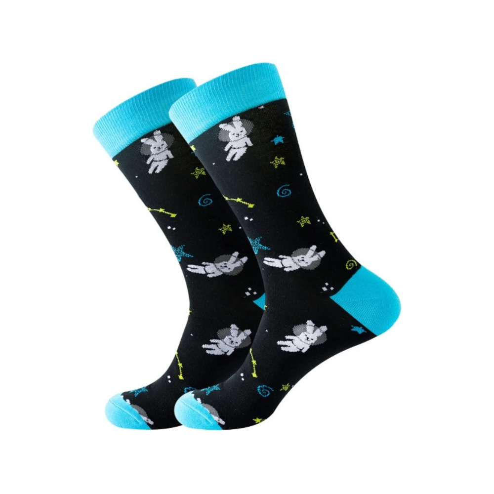 Space Bunny Rabbit Socks