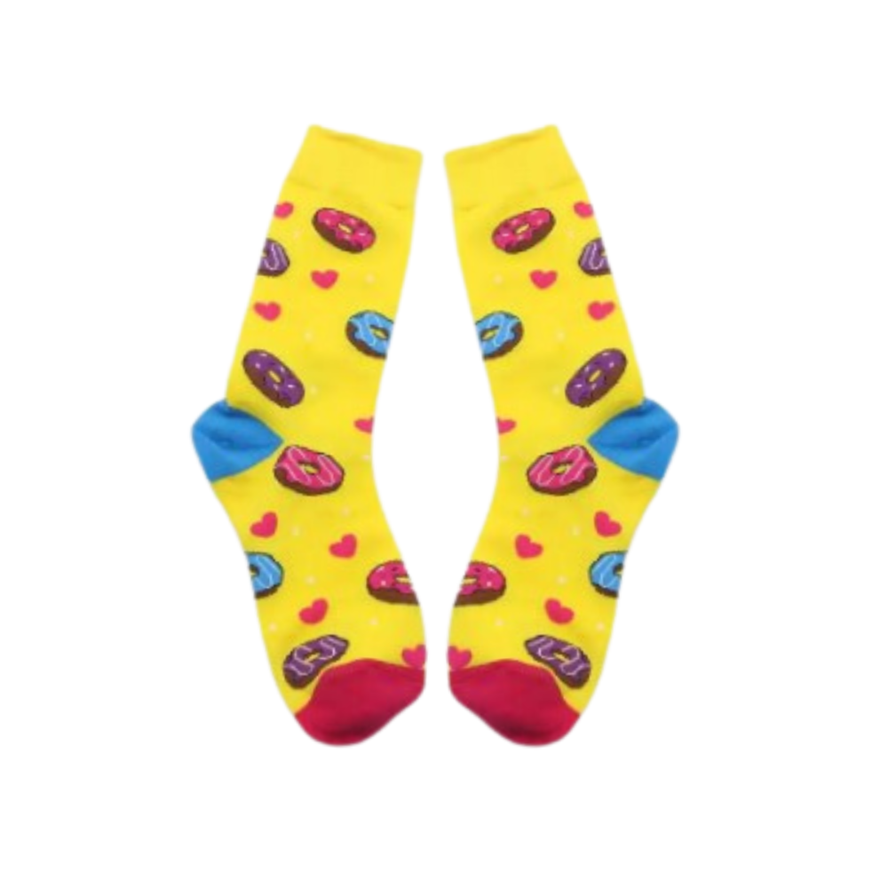 Yellow Donut Socks