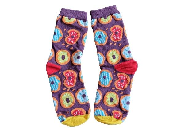 Dat Donut Socks in Purple
